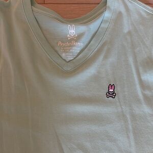 Psycho Bunny Green Short Sleeve Tee with Embroidered Logo